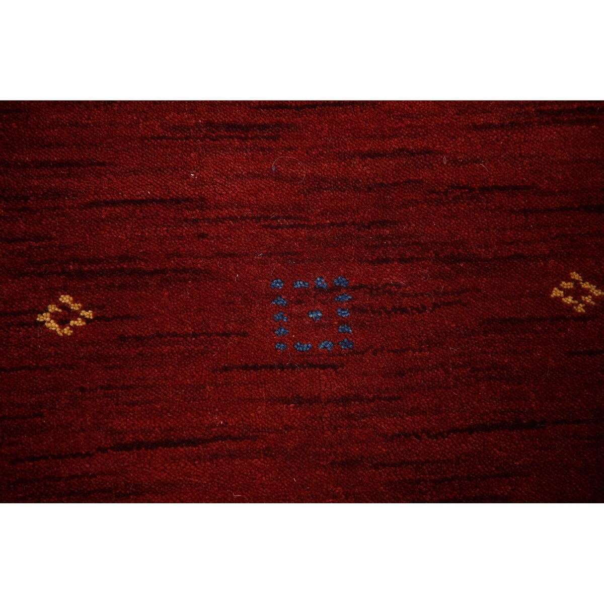 Striped Gabbeh Oriental Area Rug Hand-knotted Living Room Wool Carpet - 8'10" x 12'0"