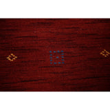 Striped Gabbeh Oriental Area Rug Hand-knotted Living Room Wool Carpet - 8'10" x 12'0"