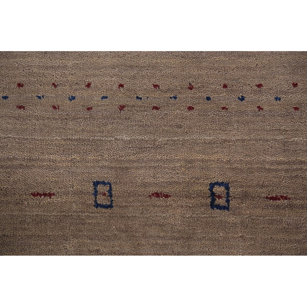 Striped Gabbeh Oriental Area Rug Handmade Wool Carpet - 8'2" x 9'9"
