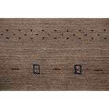 Striped Gabbeh Oriental Area Rug Handmade Wool Carpet - 8'2" x 9'9"
