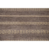 Striped Modern Gabbeh Square Area Rug Handmade Wool Carpet - 2'11" x 3'1"