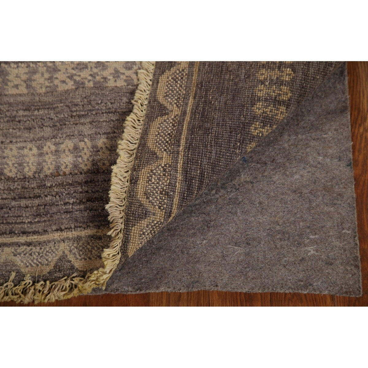 Striped Modern Gabbeh Square Area Rug Handmade Wool Carpet - 2'11" x 3'1"