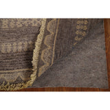 Striped Modern Gabbeh Square Area Rug Handmade Wool Carpet - 2'11" x 3'1"