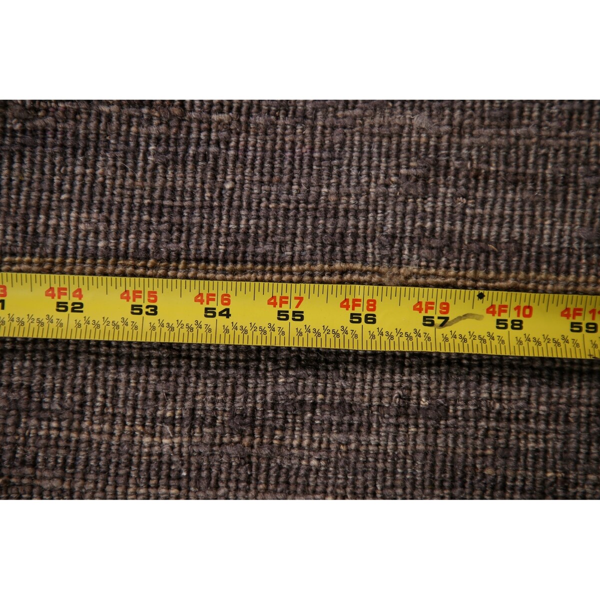 Striped Modern Gabbeh Square Area Rug Handmade Wool Carpet - 2'11" x 3'1"