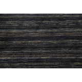 Striped Navy Blue Tribal Gabbeh Indian Accent Rug Handmade Wool Carpet - 4'0"x 6'0"