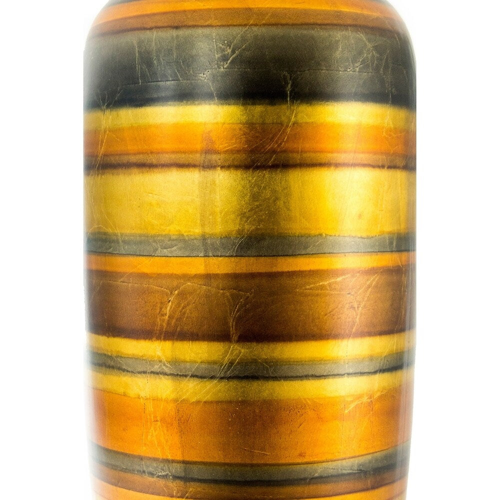 Stripes 24" Ceramic Water Jug Floor Vase
