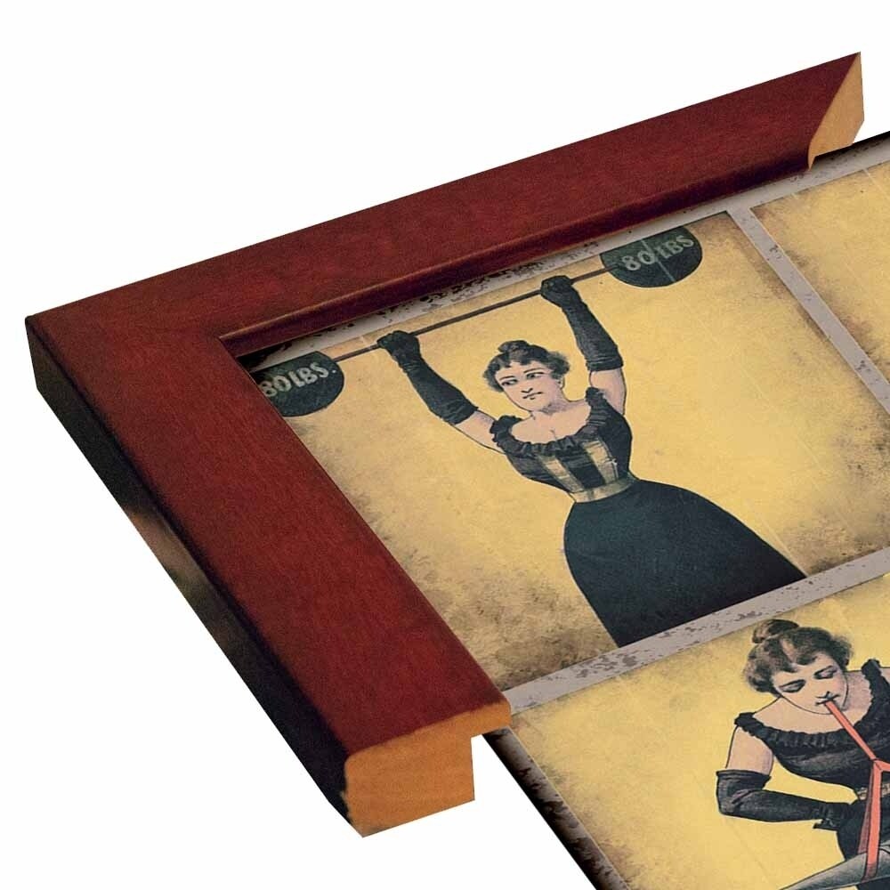 Strong Woman-VINAPP132505 Framed Print 16.75"x16.5" by Vintage Apple Collection