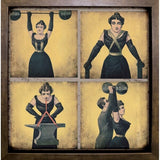 Strong Woman-VINAPP132505 Framed Print 16.75"x16.5" by Vintage Apple Collection
