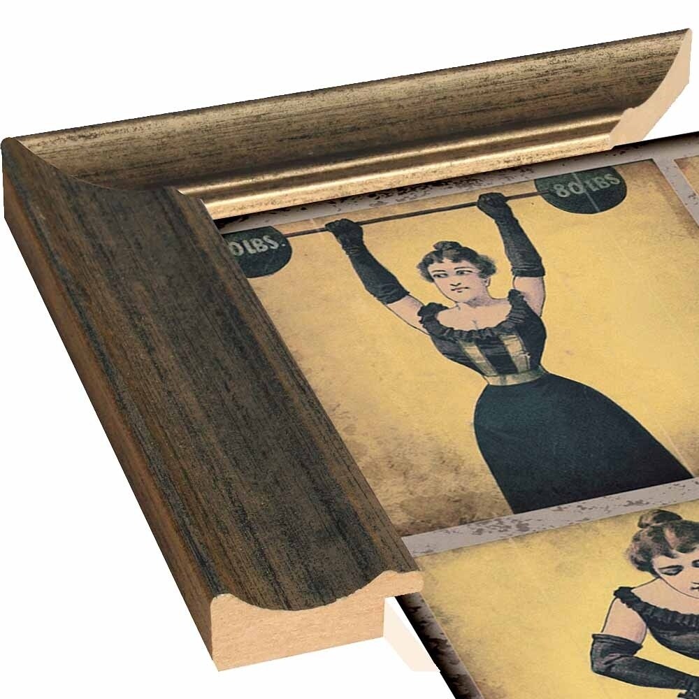 Strong Woman-VINAPP132505 Framed Print 16.75"x16.5" by Vintage Apple Collection