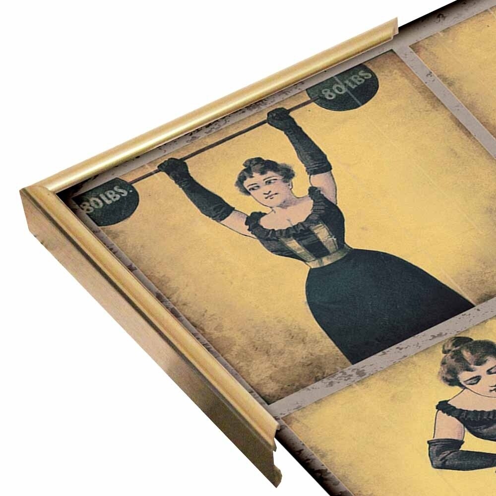 Strong Woman-VINAPP132505 Framed Print 16.75"x16.5" by Vintage Apple Collection