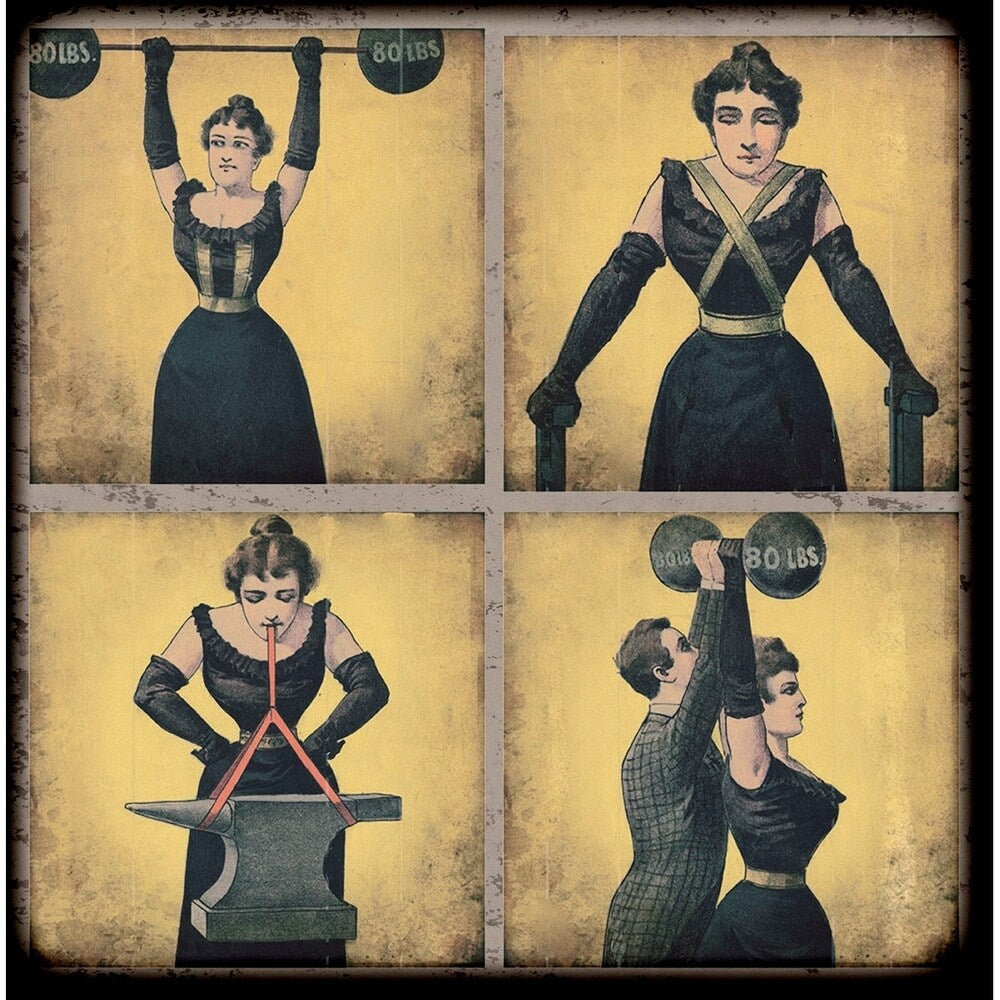 Strong Woman-VINAPP132505 Framed Print 16.75"x16.5" by Vintage Apple Collection