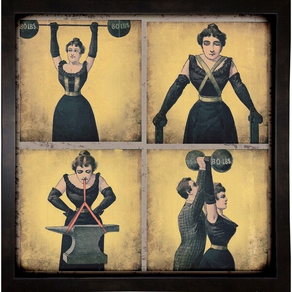 Strong Woman-VINAPP132505 Framed Print 16.75"x16.5" by Vintage Apple Collection