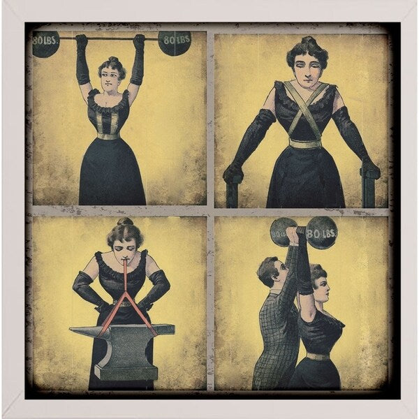 Strong Woman-VINAPP132505 Framed Print 16.75"x16.5" by Vintage Apple Collection