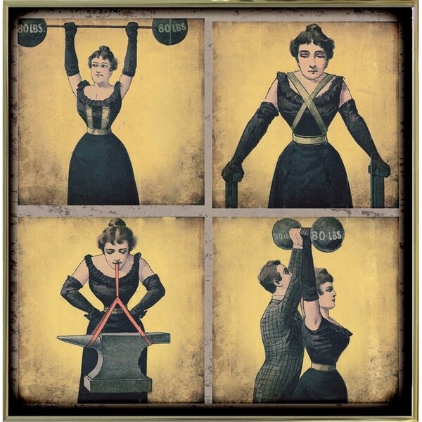 Strong Woman-VINAPP132505 Framed Print 16.75"x16.5" by Vintage Apple Collection