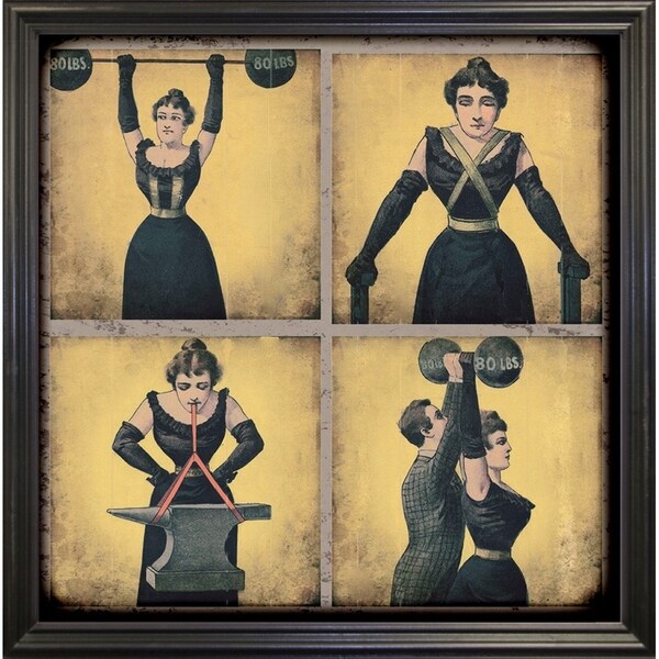 Strong Woman-VINAPP132505 Framed Print 16.75"x16.5" by Vintage Apple Collection
