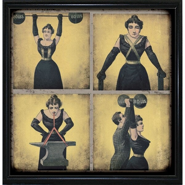 Strong Woman-VINAPP132505 Framed Print 16.75"x16.5" by Vintage Apple Collection