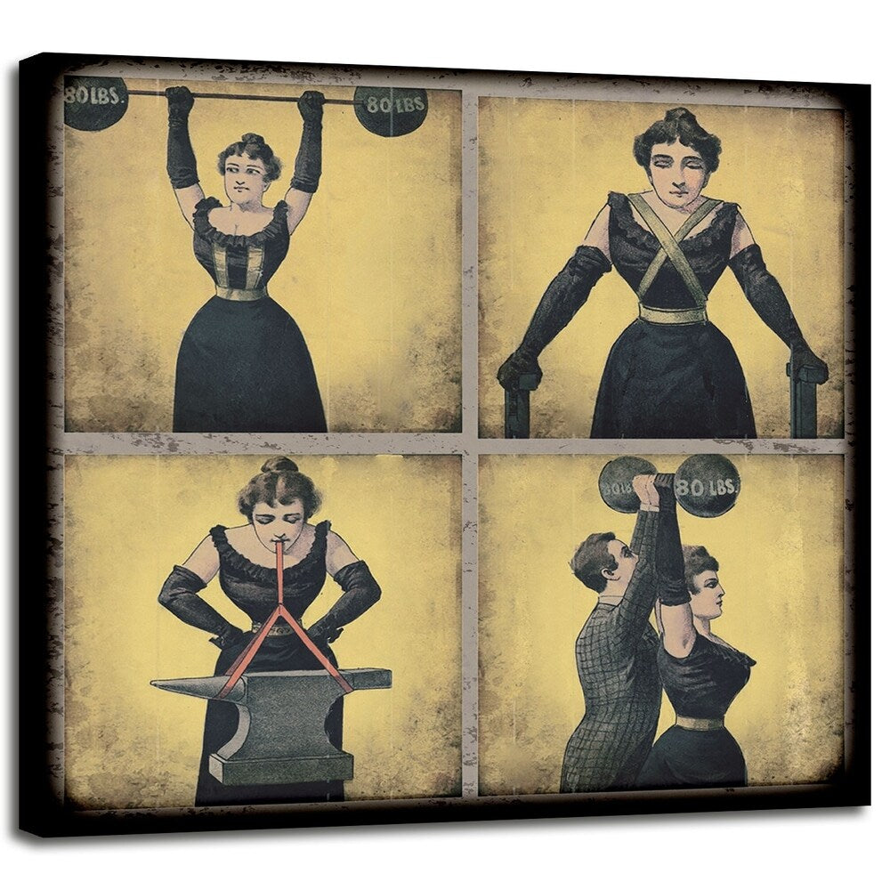 Strong Woman-VINAPP132505 Framed Print 16.75"x16.5" by Vintage Apple Collection
