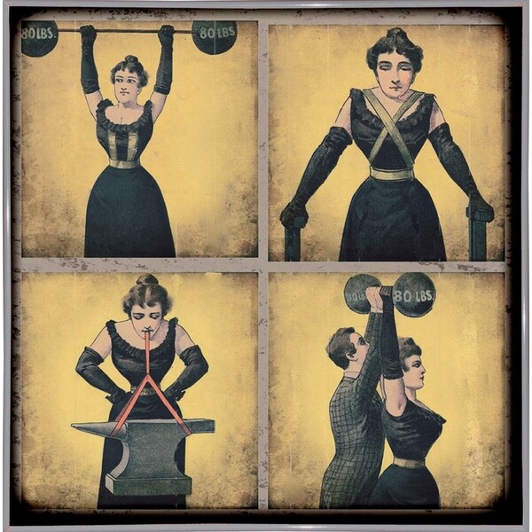 Strong Woman-VINAPP132505 Framed Print 16.75"x16.5" by Vintage Apple Collection