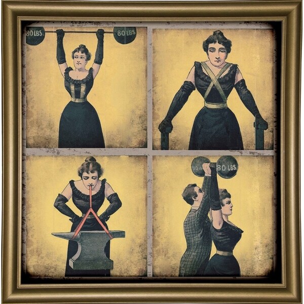 Strong Woman-VINAPP132505 Framed Print 16.75"x16.5" by Vintage Apple Collection
