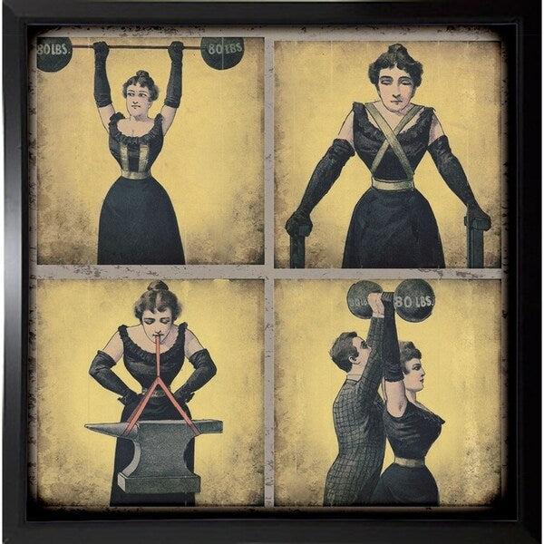 Strong Woman-VINAPP132505 Framed Print 16.75"x16.5" by Vintage Apple Collection