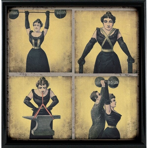Strong Woman-VINAPP132505 Framed Print 16.75"x16.5" by Vintage Apple Collection