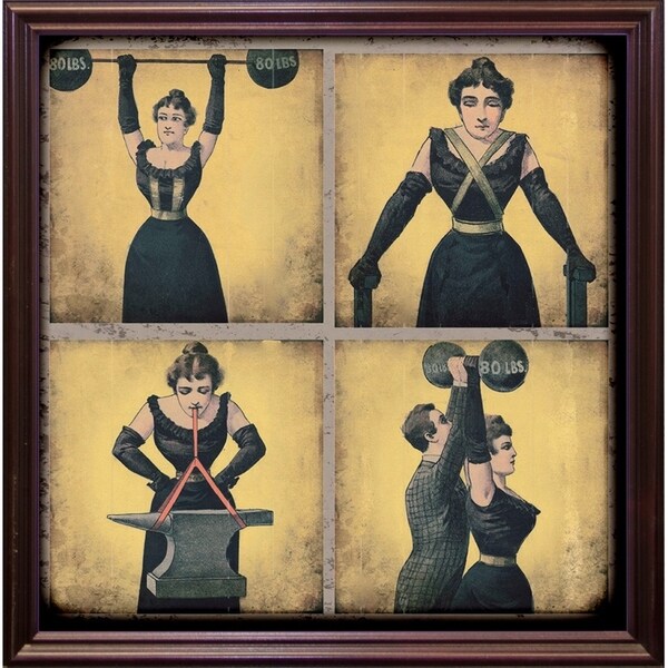 Strong Woman-VINAPP132505 Framed Print 16.75"x16.5" by Vintage Apple Collection