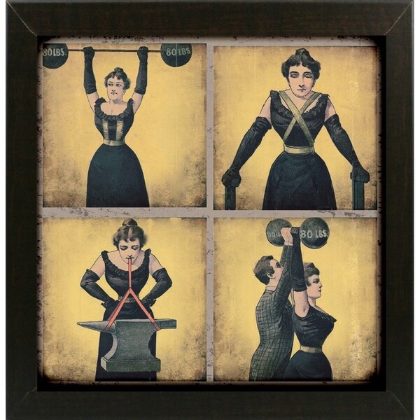 Strong Woman-VINAPP132505 Framed Print 16.75"x16.5" by Vintage Apple Collection