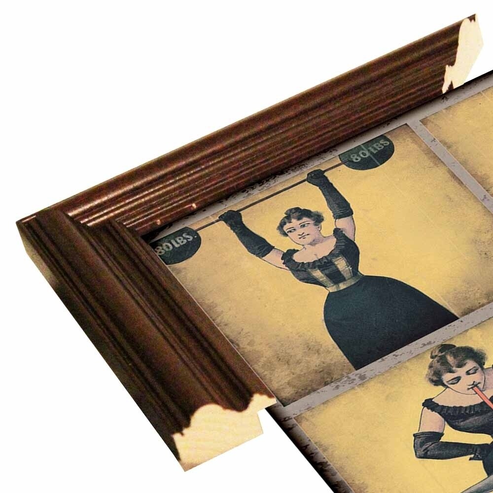Strong Woman-VINAPP132505 Framed Print 16.75"x16.5" by Vintage Apple Collection
