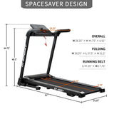 Stronger 2.25hp treadmill home gym with Speaker,Aux and USB input - Medium