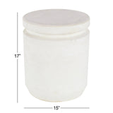 Fiber clay Industrial Outdoor Stool 17 x 15 x 15