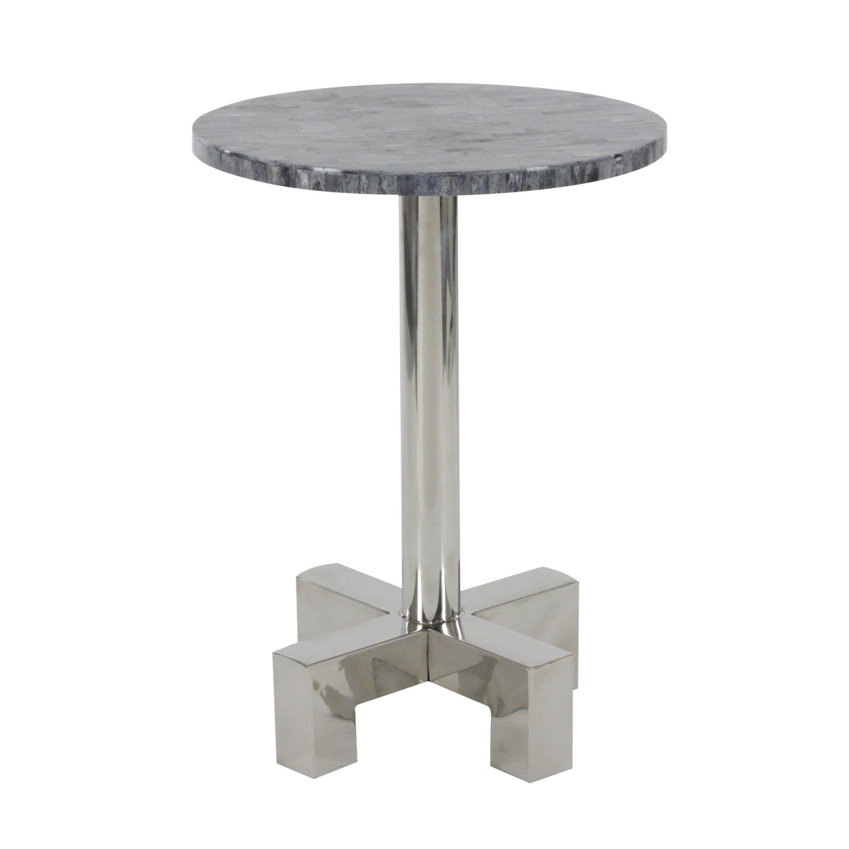 Studio 350 Ss Wood Inlay Accent Table 15 inches wide, 21 inches high
