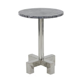 Studio 350 Ss Wood Inlay Accent Table 15 inches wide, 21 inches high