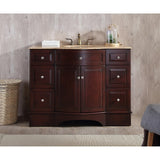 Stufurhome 48 inch Lotus Single Sink Bathroom Vanity