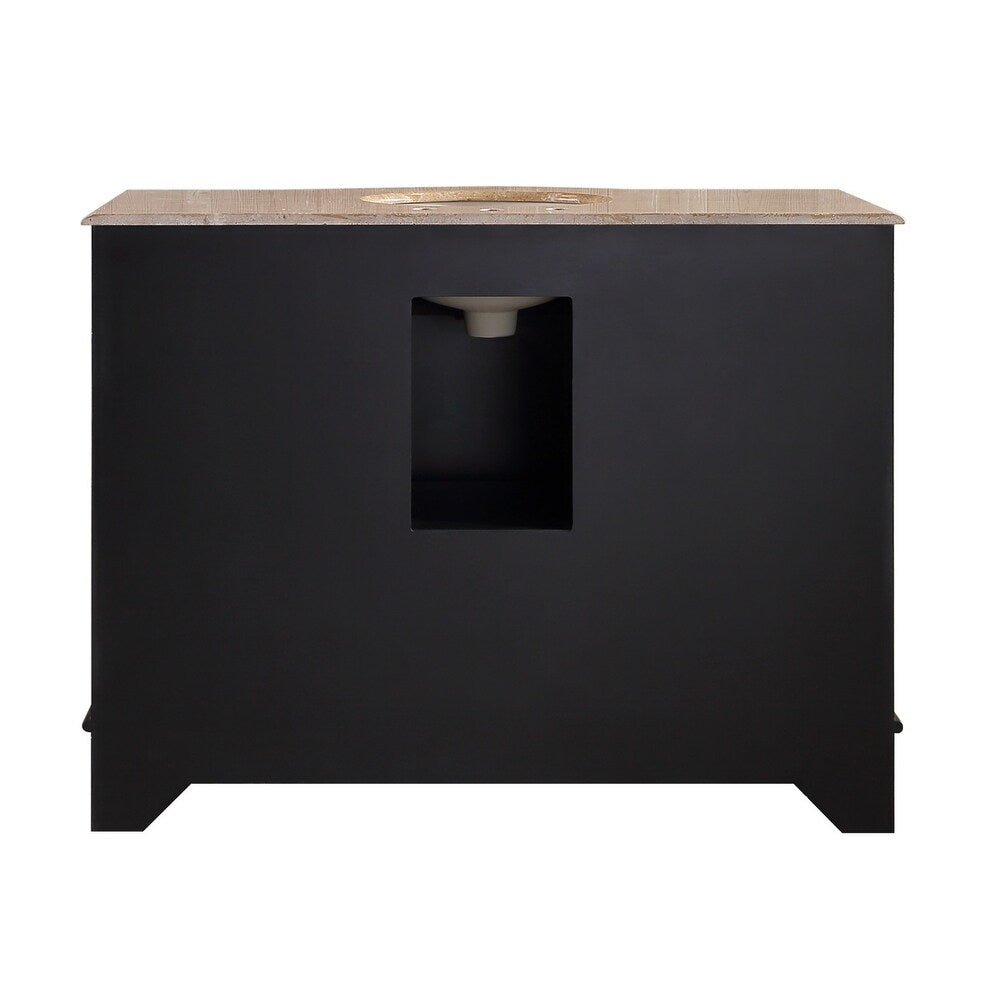 Stufurhome 48 inch Lotus Single Sink Bathroom Vanity