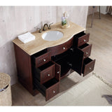 Stufurhome 48 inch Lotus Single Sink Bathroom Vanity