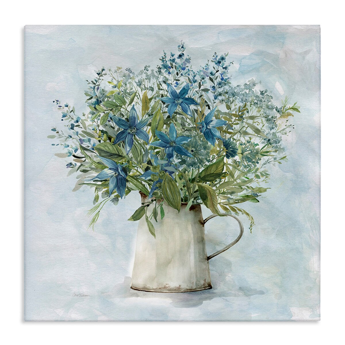 Stupell Country Milk Tin Bouquet Canvas Wall Art, Design by Carol Robinson