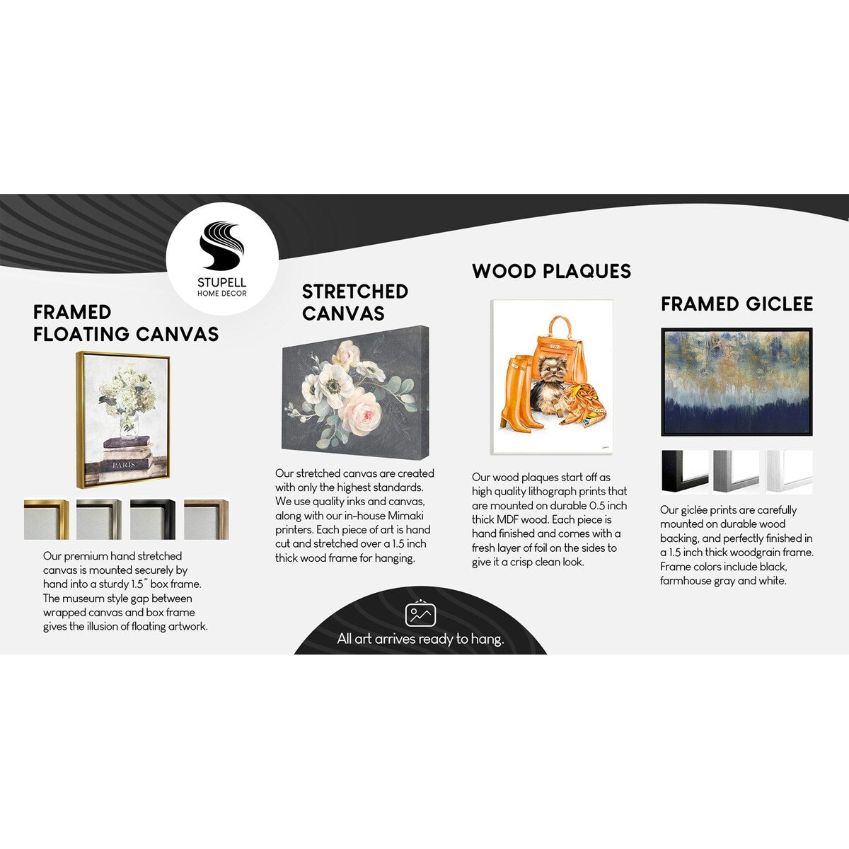 Stupell Grey Fashion Bookstack with Grey Frenchie Wall Plaque Art, 10 x 15, Proudly Made in USA