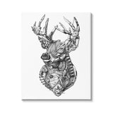 Stupell Deer Silhouette Camping Hunting Equipment Canvas Wall Art by Don Stewart