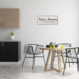 Stupell Meals & Memories Made Here Rustic Kitchen Sign Framed Wall Art - Black