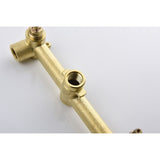 Sturdy Matte Black Wall Mount Bathroom Faucet, Cross Handles, Solid Brass Construction, Easy Installation