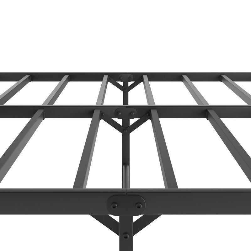 Sturdy Metal Platform Bed with Headboard, No Box Spring Needed