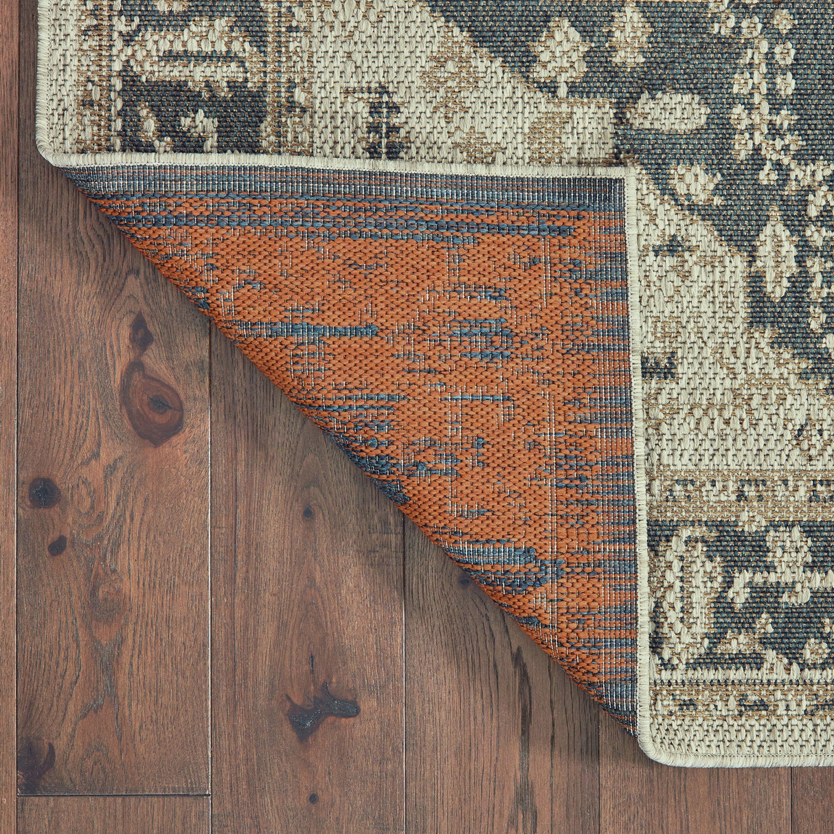 Vista Home Higgins Traditional Medallion Blue-Green/ Taupe Indoor/ Outdoor Area Rug
