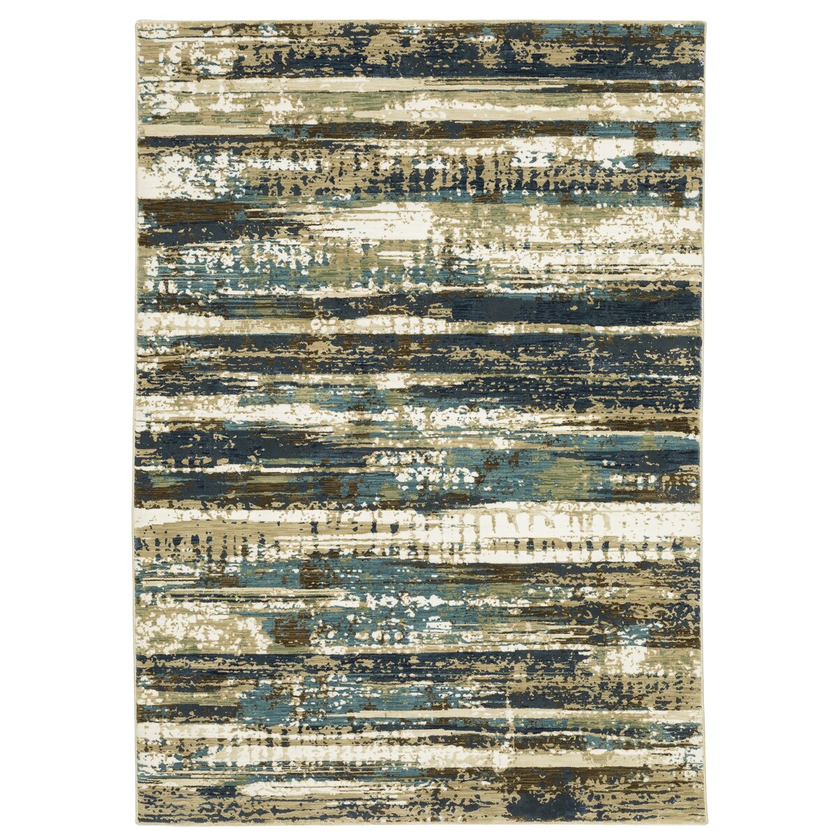 Style Haven Raphael Abstract Beige/ Blue Mixed Pile Area Rug