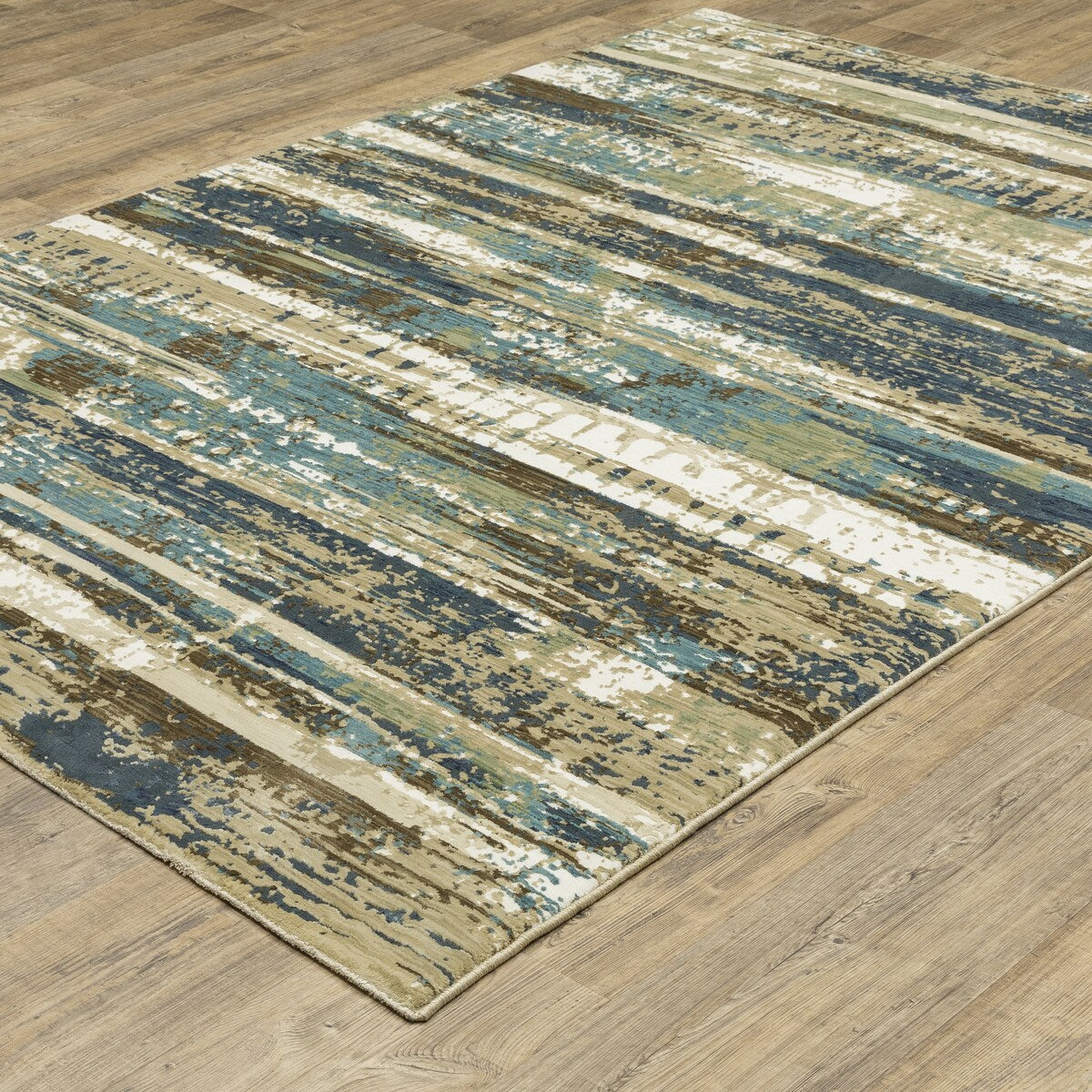 Style Haven Raphael Abstract Beige/ Blue Mixed Pile Area Rug