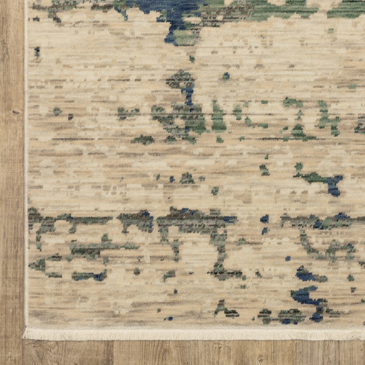 Style Haven Shiloh Abstract Shadows Beige/Green Wool Blend Area Rug