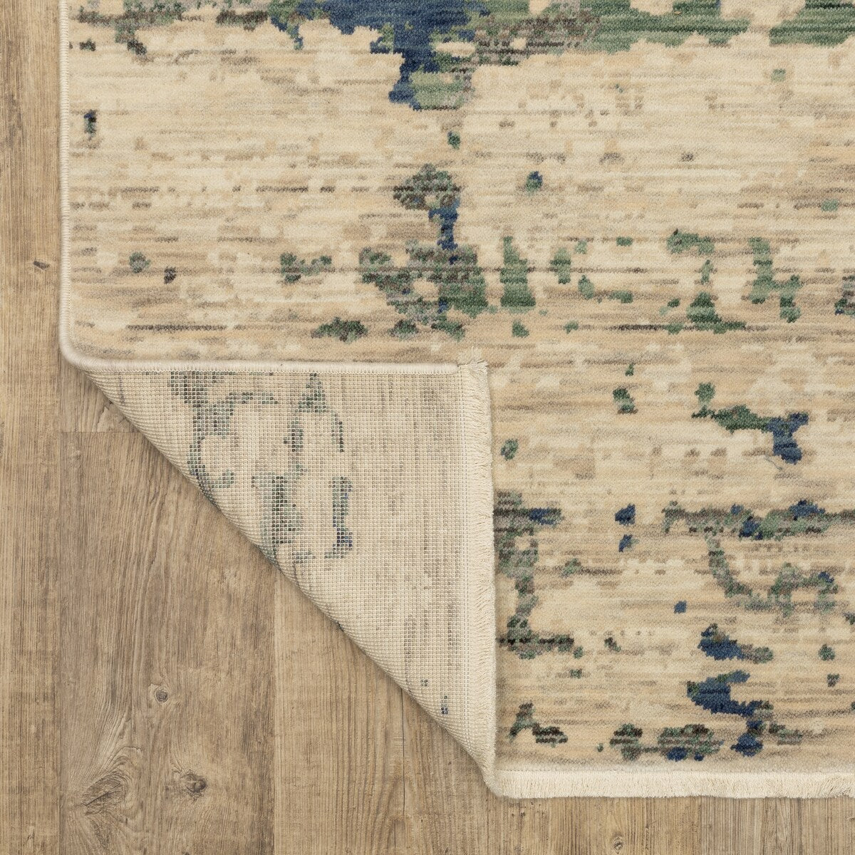 Style Haven Shiloh Abstract Shadows Beige/Green Wool Blend Area Rug