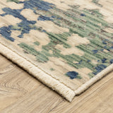 Style Haven Shiloh Abstract Shadows Beige/Green Wool Blend Area Rug
