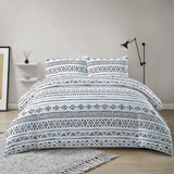 Style Quarters 3pc Duvet Cover Set-Ashley-1 Duvet Cover+2 Shams-Queen