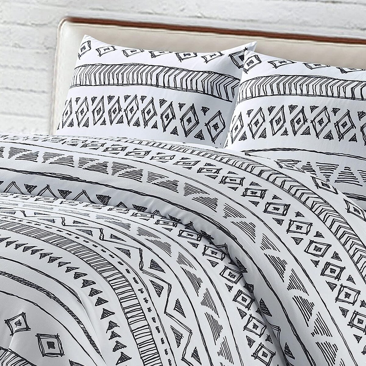 Style Quarters 3pc Duvet Cover Set-Ashley-1 Duvet Cover+2 Shams-Queen