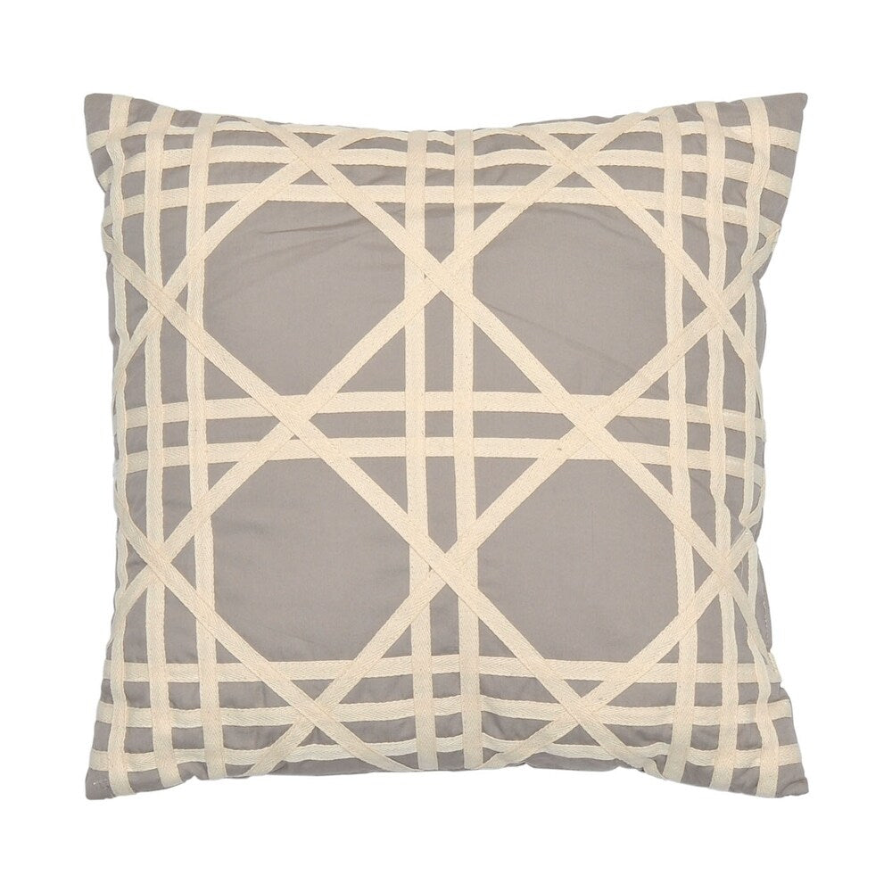 Style Quarters Suri 7pc Comforter Set - Gray and Taupe Damask Print - 100% Cotton - Machine Washable - King
